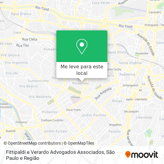 Fittipaldi e Verardo Advogados Associados mapa