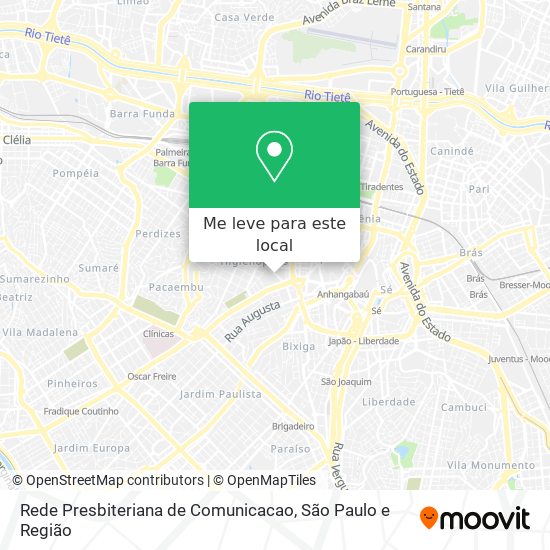 Rede Presbiteriana de Comunicacao mapa