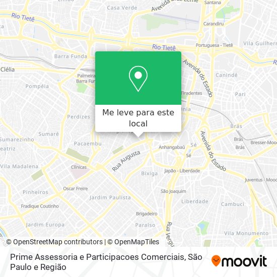 Prime Assessoria e Participacoes Comerciais mapa