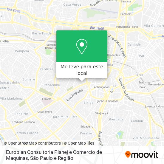 Europlan Consultoria Planej e Comercio de Maquinas mapa