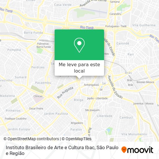 Instituto Brasileiro de Arte e Cultura Ibac mapa