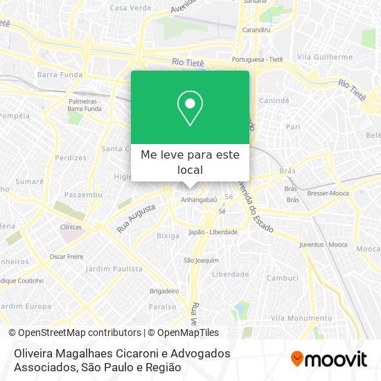 Oliveira Magalhaes Cicaroni e Advogados Associados mapa