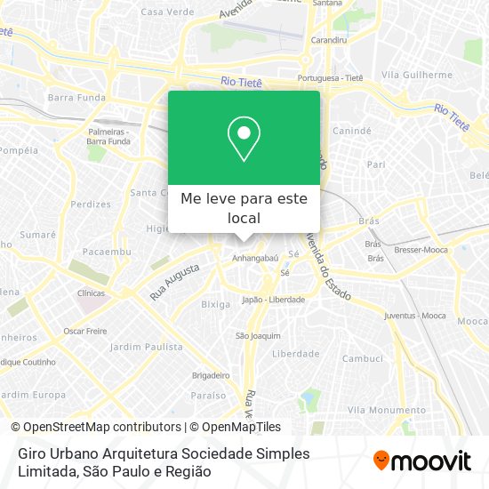 Giro Urbano Arquitetura Sociedade Simples Limitada mapa