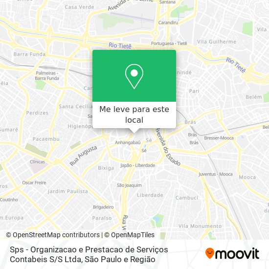 Sps - Organizacao e Prestacao de Serviços Contabeis S / S Ltda mapa