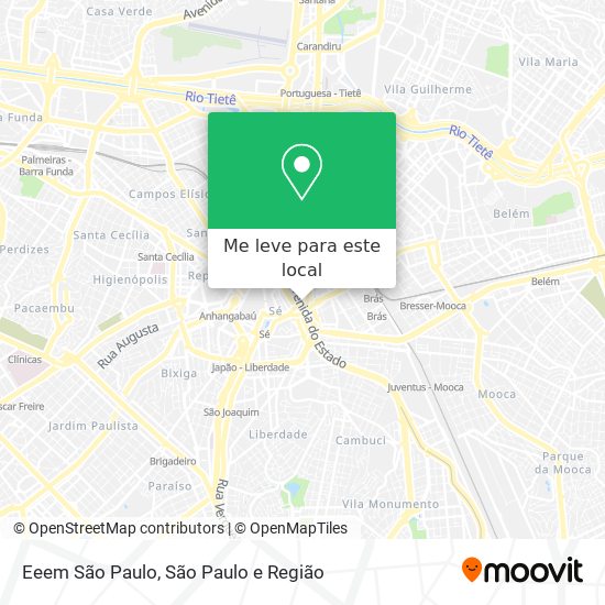 Eeem São Paulo mapa