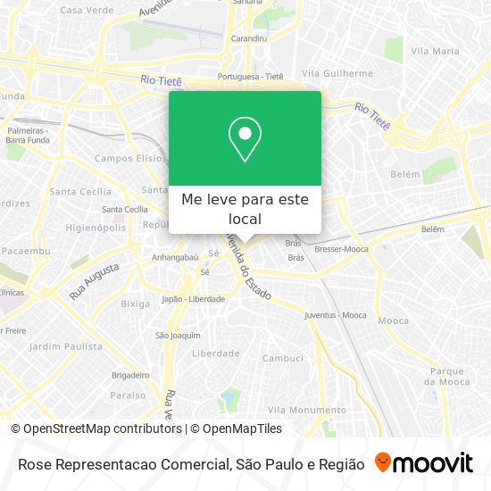 Rose Representacao Comercial mapa