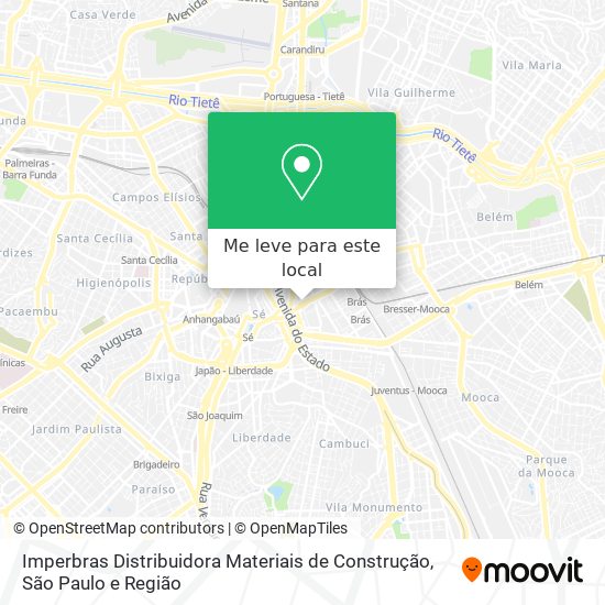 Imperbras Distribuidora Materiais de Construção mapa