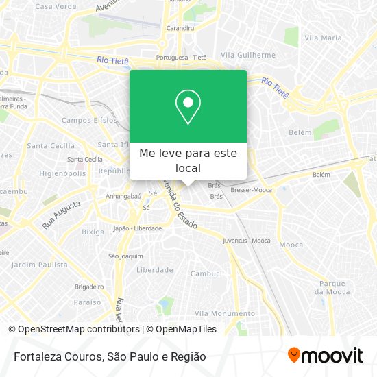 Fortaleza Couros mapa
