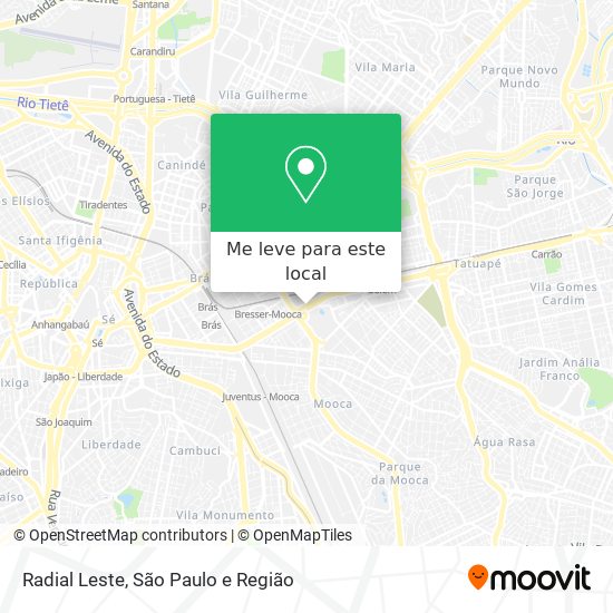 Radial Leste mapa