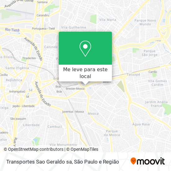 Transportes Sao Geraldo sa mapa