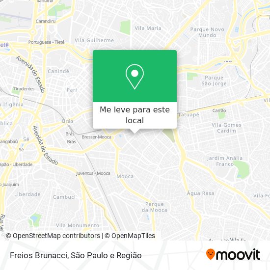 Freios Brunacci mapa