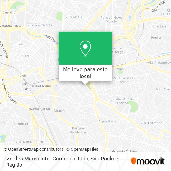 Verdes Mares Inter Comercial Ltda mapa