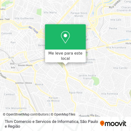 Tkm Comercio e Servicos de Informatica mapa