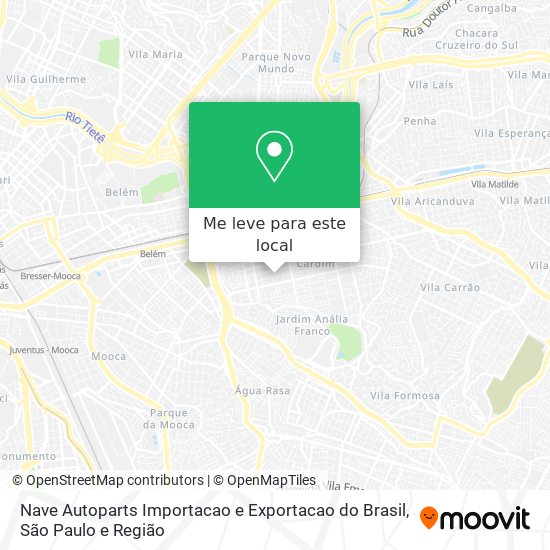 Nave Autoparts Importacao e Exportacao do Brasil mapa