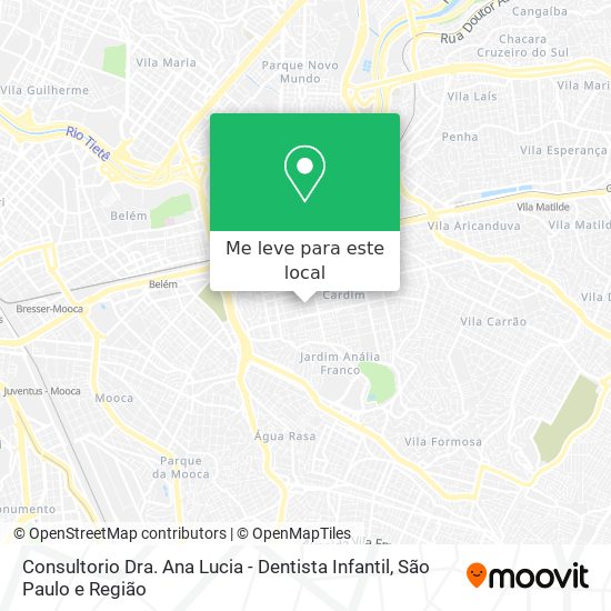 Consultorio Dra. Ana Lucia - Dentista Infantil mapa