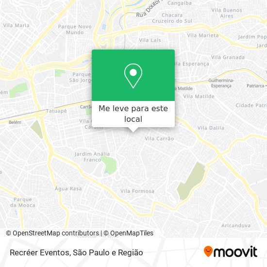 Recréer Eventos mapa