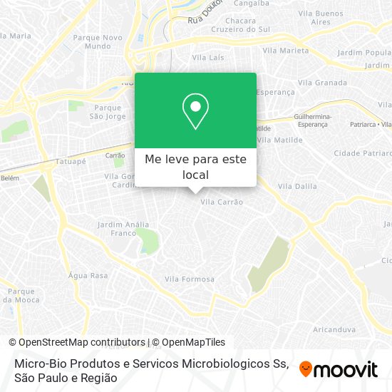 Micro-Bio Produtos e Servicos Microbiologicos Ss mapa