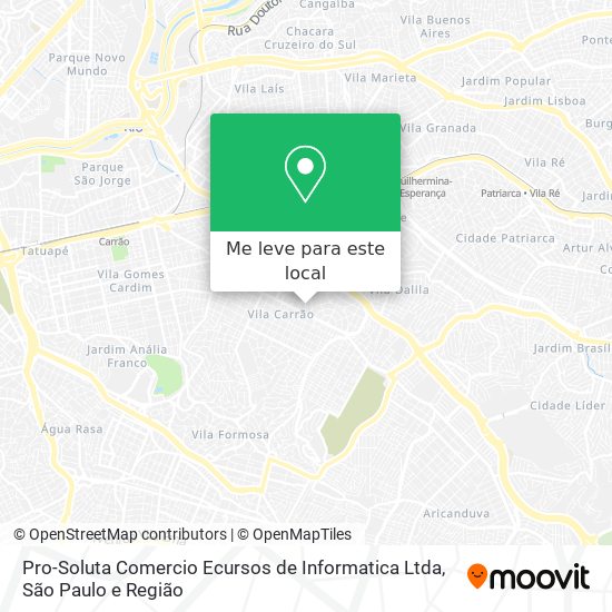 Pro-Soluta Comercio Ecursos de Informatica Ltda mapa