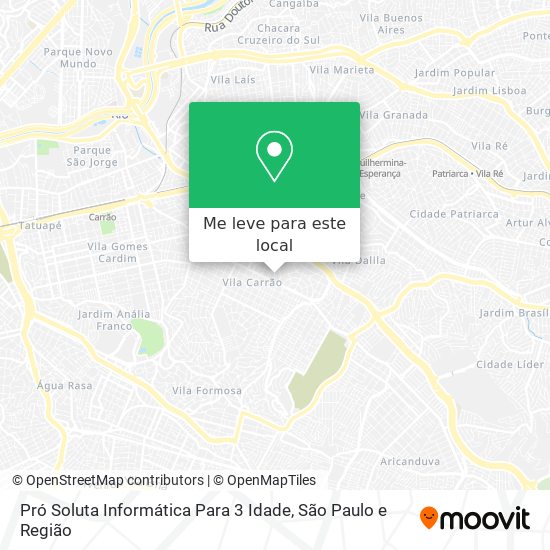 Pró Soluta Informática Para 3 Idade mapa