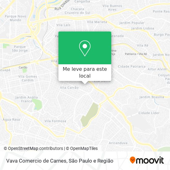 Vava Comercio de Carnes mapa
