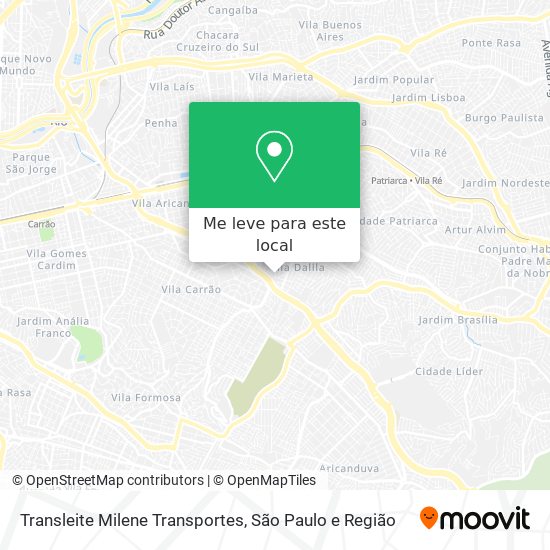 Transleite Milene Transportes mapa
