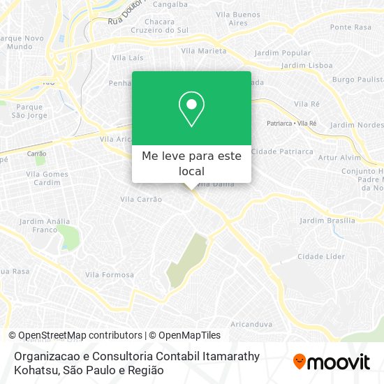 Organizacao e Consultoria Contabil Itamarathy Kohatsu mapa