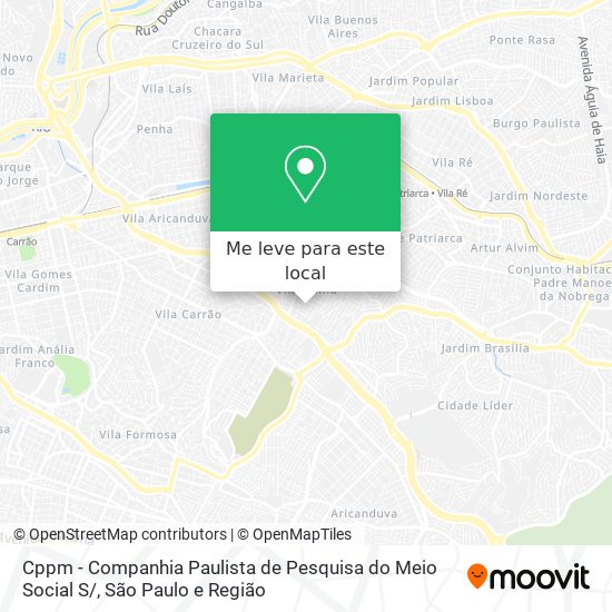 Cppm - Companhia Paulista de Pesquisa do Meio Social S/ mapa