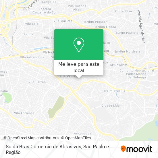 Solda Bras Comercio de Abrasivos mapa