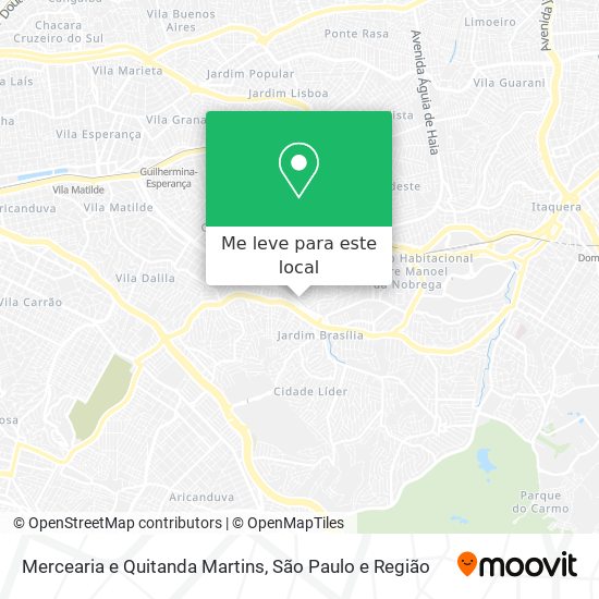 Mercearia e Quitanda Martins mapa
