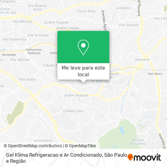 Gel Klima Refrigeracao e Ar Condicionado mapa