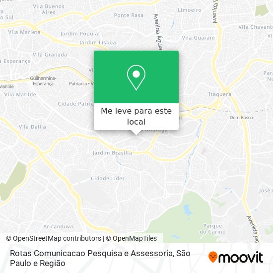 Rotas Comunicacao Pesquisa e Assessoria mapa