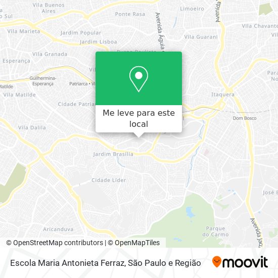 Escola Maria Antonieta Ferraz mapa