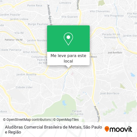 Aludibras Comercial Brasileira de Metais mapa