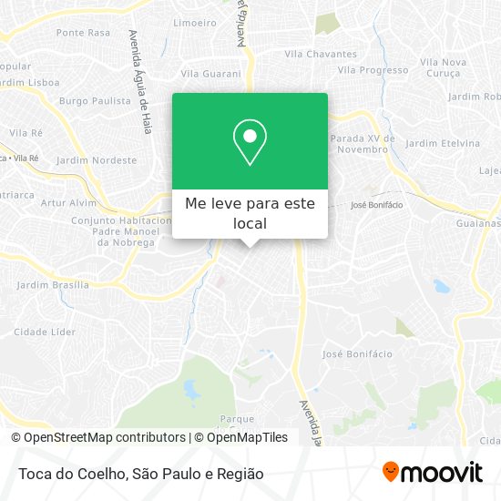 Toca do Coelho mapa