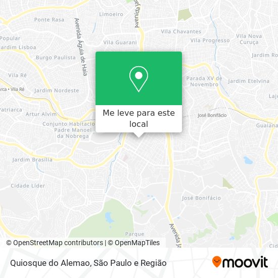 Quiosque do Alemao mapa