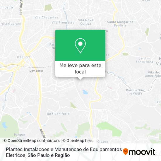 Plantec Instalacoes e Manutencao de Equipamentos Eletricos mapa