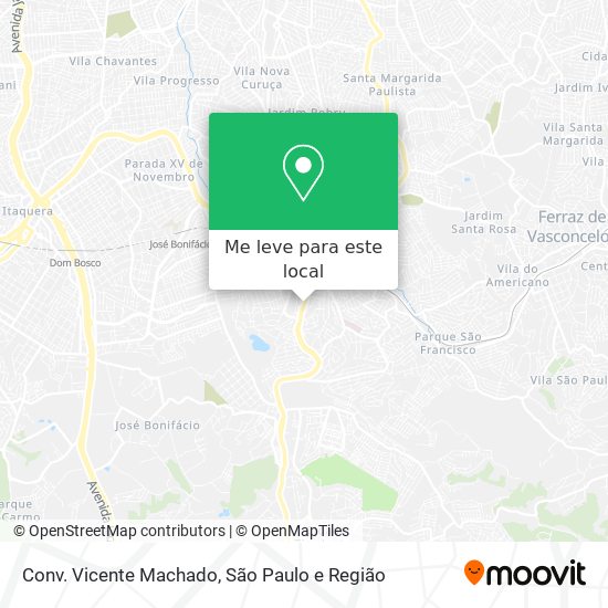 Conv. Vicente Machado mapa