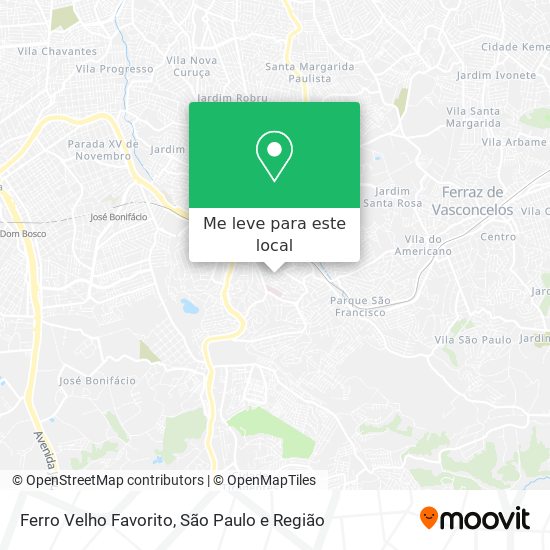 Ferro Velho Favorito mapa