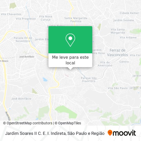 Jardim Soares II C. E. I. Indireta mapa