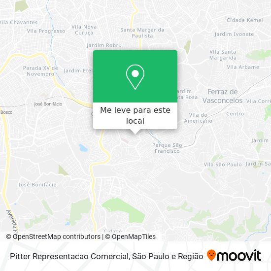 Pitter Representacao Comercial mapa