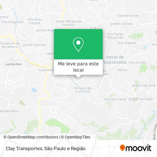 Clay Transportes mapa