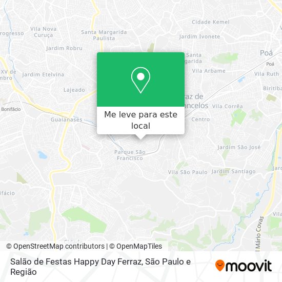 Salão de Festas Happy Day Ferraz mapa
