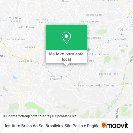 Instituto Brilho do Sol Brasileiro mapa