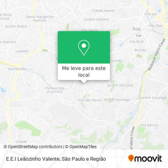 E.E.I Leãozinho Valente mapa