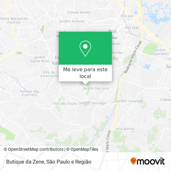 Butique da Zene mapa