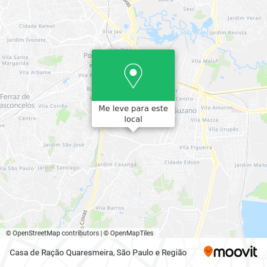 Casa de Ração Quaresmeira mapa