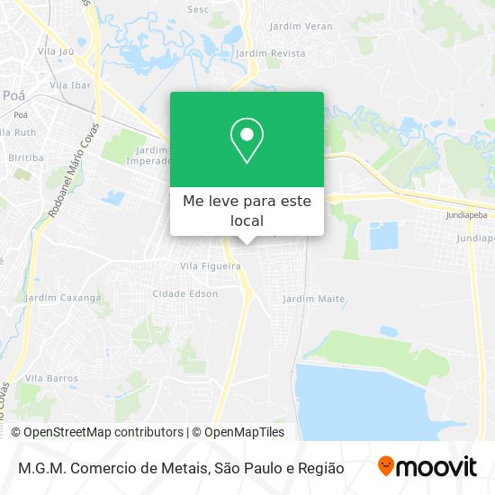 M.G.M. Comercio de Metais mapa
