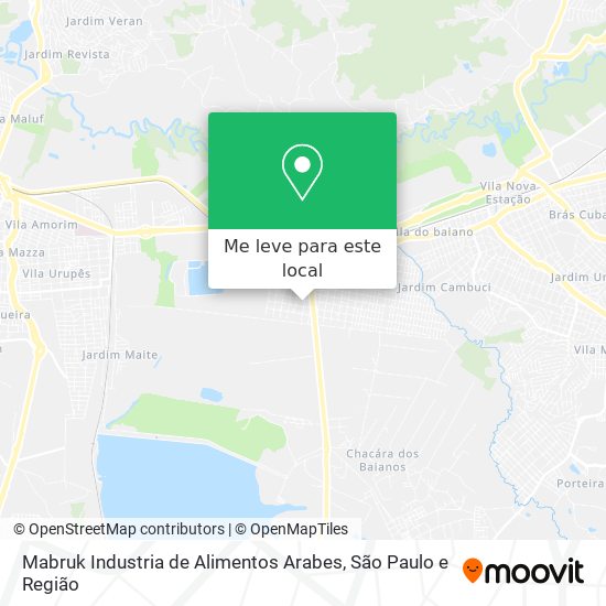 Mabruk Industria de Alimentos Arabes mapa