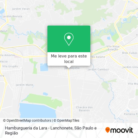 Hamburgueria da Lara - Lanchonete mapa