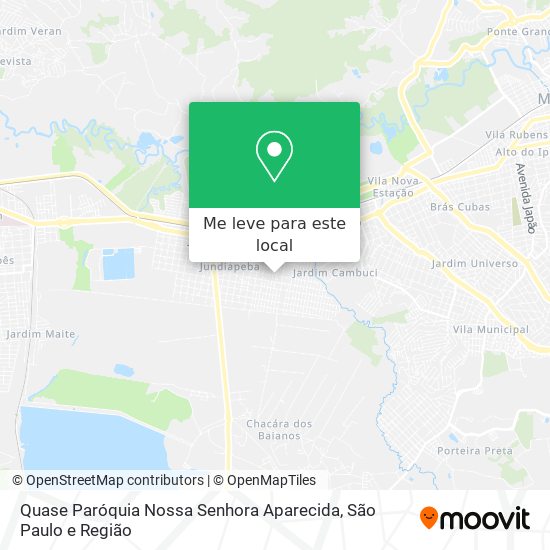 Quase Paróquia Nossa Senhora Aparecida mapa